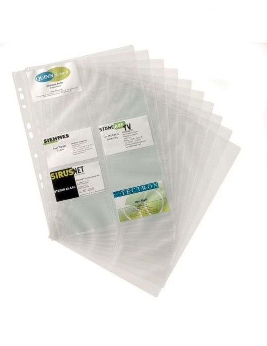Rezerva visifix 2388 durable 10 file 100 carti de vizita Durable - 1