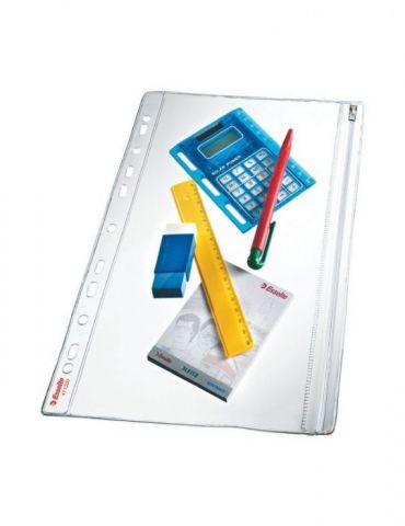 Folie de protectie esselte cu fermoar cristal 200 microni set de 5 buc Esselte - 1 - Tik.ro