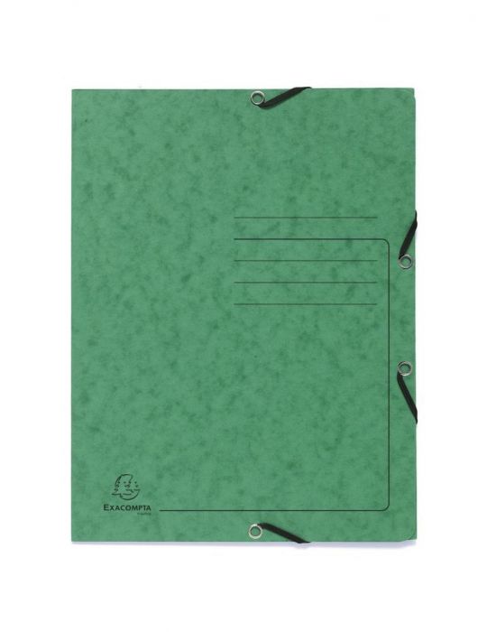Dosar plic cu elastic exacompta carton verde Exacompta - 1