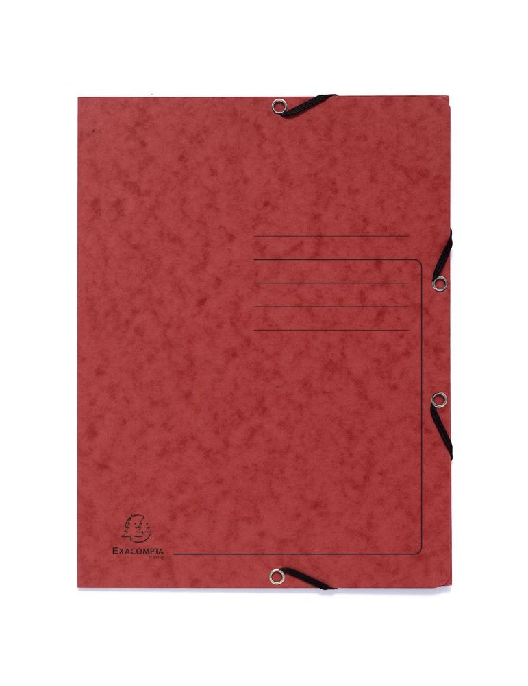 File Folders Dosar plic cu elastic exacompta carton rosu