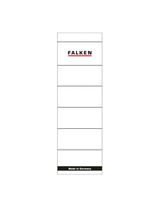 Etichete falken autoadezive pentru bibliorafturi  60 x 190 mm alb Falken - 1
