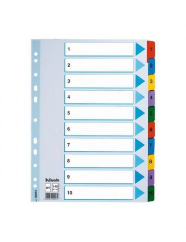 Index esselte mylar 1-10 a4 Esselte - 1 - Tik.ro
