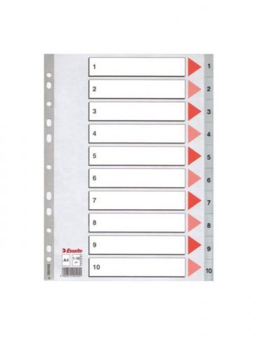 Index din plastic esselte a4 index 1-10 Esselte - 1 - Tik.ro
