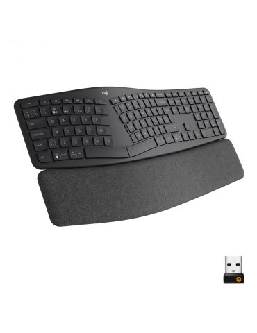 Logitech ERGO K860 tastaturi RF Wireless + Bluetooth Englez Grafit Logitech - 1