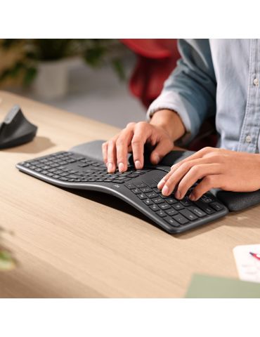 Logitech ERGO K860 tastaturi RF Wireless + Bluetooth Englez Grafit Logitech - 3