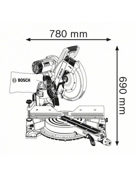 Bosch GCM 12 GDL Professional 3800 RPM 2000 W Bosch - 2