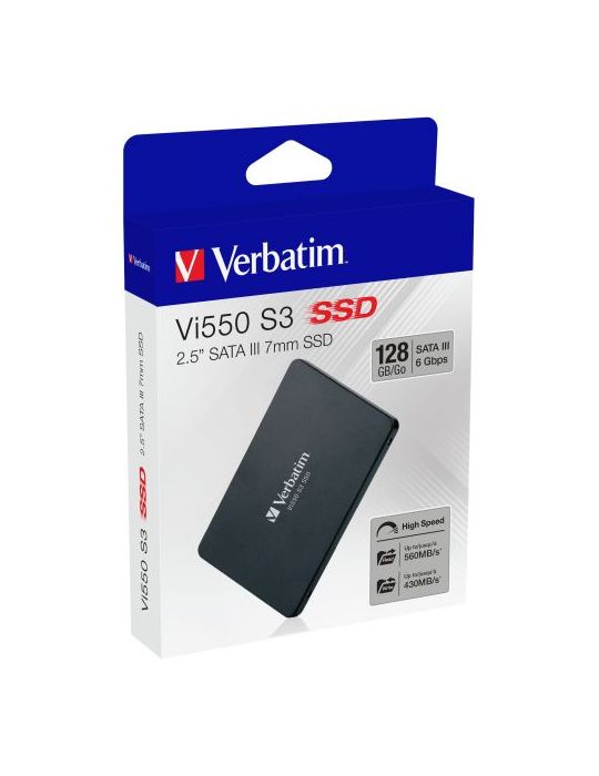 SSD Verbatim VI550 S3, 128GB, SATA3, 2.5inch Verbatim - 1