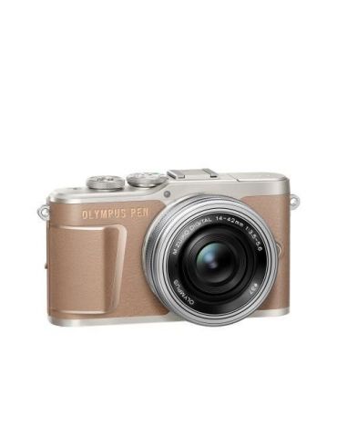 Olympus e-pl10 pancake zoom kit brown/silver Olympus - 1 - Tik.ro