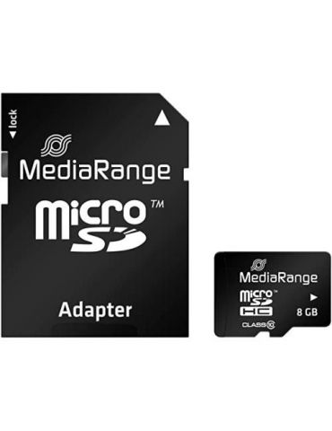 Mediarange micro sdhc  8gb class 10 with sd adapter Mediarange - 1 - Tik.ro