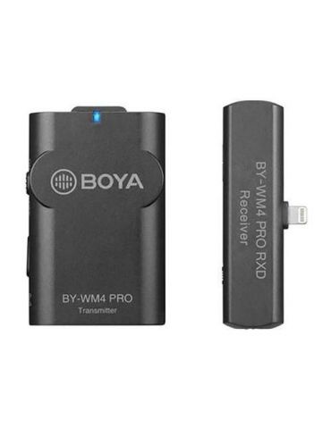 Boya by-wm4 pro-k3 linie wireless 2.4ghz cu microfon lavaliera (tx+rx) pentru ios Boya - 1