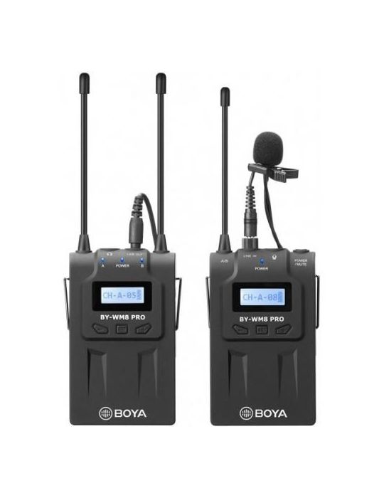 Boya by-wm8 pro-k1 linie wireless uhf cu lavaliera (tx+rx) Boya - 1