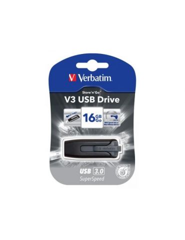 Stick memorie verbatim store 'n' go v3 16gb usb 3.0 black Verbatim - 1 - Tik.ro