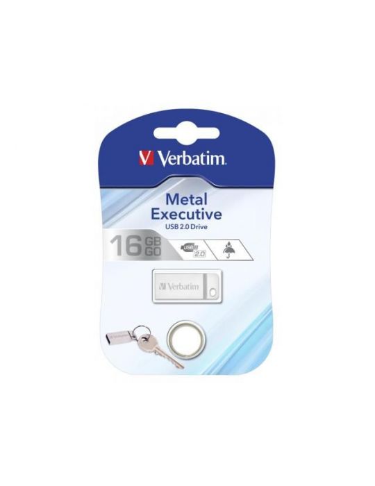 Verbatim metal executive usb 2.0 drive silver 16gb Verbatim - 1
