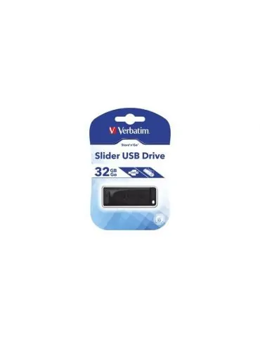 Stick memorie verbatim store 'n' go slider 32gb usb 2.0 black Verbatim - 1 - Tik.ro