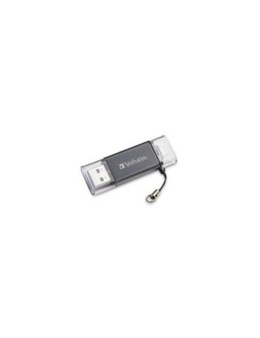 Verbatim lightning usb 3.0 drive 64gb grpahite grey Verbatim - 1 - Tik.ro