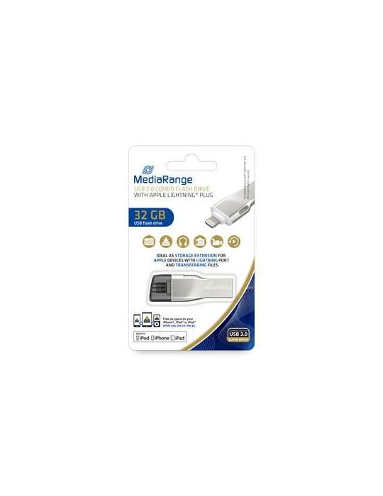 Mediarange usb 3.0 combo flash w/apple lightning  32gb Mediarange - 1