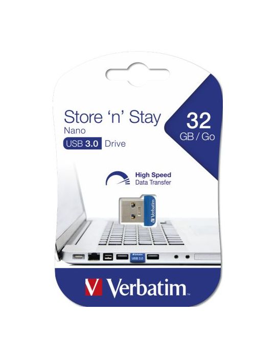 Verbatim  store 'n' stay nano usb 3.0 32gb Verbatim - 1