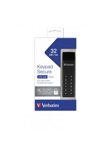 Verbatim keypad secure usb 3.0 drive 32gb Verbatim - 1 - Tik.ro