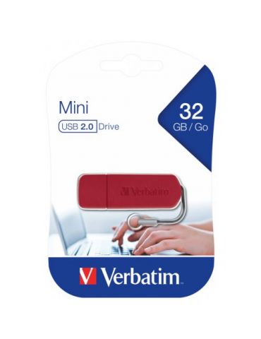 Verbatim mini usb 2.0 red 32gb Verbatim - 1 - Tik.ro