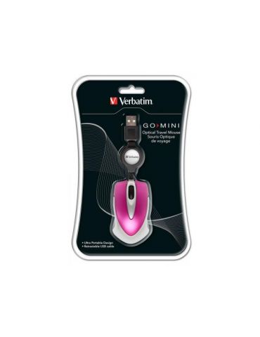 Verbatim  optical mini mouse pink Verbatim - 1 - Tik.ro