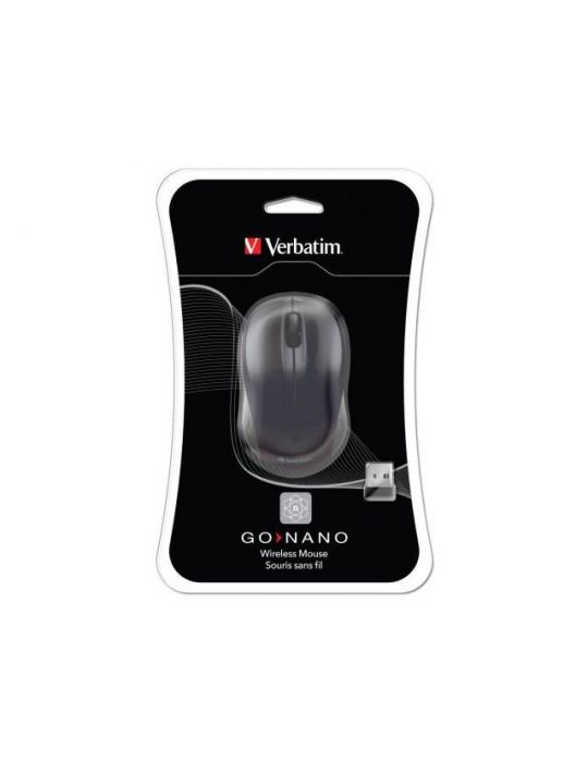 Verbatim  wireless laser go nano mouse black Verbatim - 1