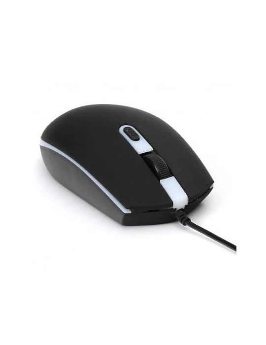 Omega mouse om-0550 1000/1600/2000dpi rubber black usb Omega - 1