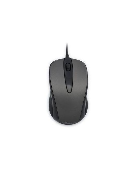 Mediarange corded 3-button optical mouse black/grey Mediarange - 1