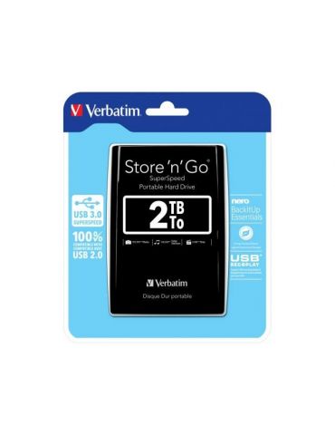 Hard disk portabil verbatim store 'n' go 2tb usb 3.0 2.5inch Verbatim - 1 - Tik.ro
