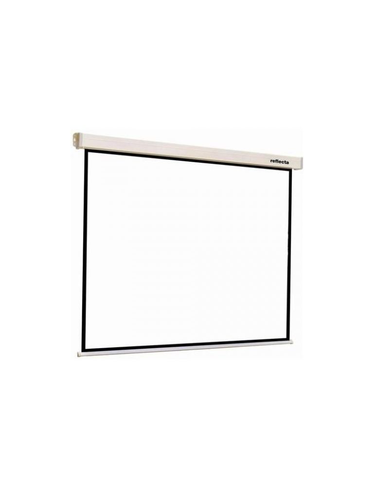 Reflecta crystal-line rollo 4:3 220x174 cm spate negru / margine neagra / carcasa alba