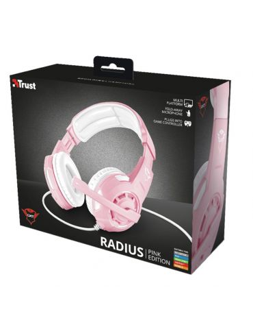 Trust GXT 310P Radius Căști Prin cablu Bandă de fixare pe cap Gaming Roz, Alb Trust - 6
