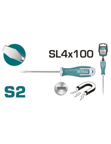 Total - surubelnita dreapta  - 4.0mm - 100mm s2 (industrial) Total - 1 - Tik.ro