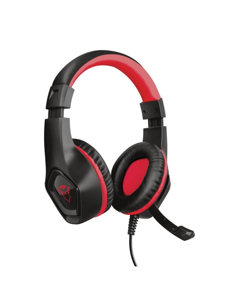 Casti cu microfon Trust GXT 404R Rana, 3.5mm jack, Black-Red