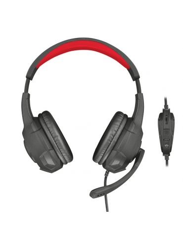 Trust GXT 307 RAVU Căști Prin cablu Bandă de fixare pe cap Gaming Negru, Roşu Trust - 3