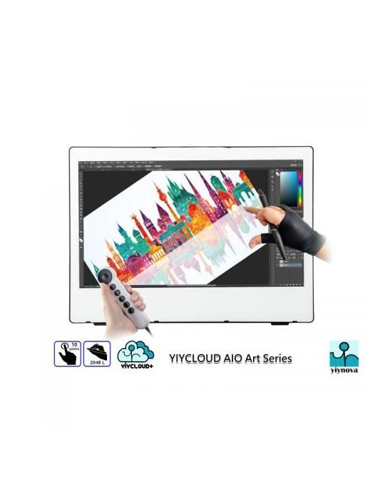 Yiynova monitor interactiv 21.5siquot led full hd format 16:9 dual touch Yiynova - 1
