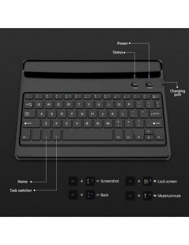 Tastatura qwerty bluetooth boox pentru e-book reader onyx boox negru Boox - 1 - Tik.ro