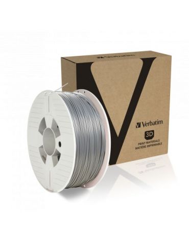 Verbatim 3d printer filament abs 1.75mm 1kg silver/metal grey Verbatim - 1 - Tik.ro