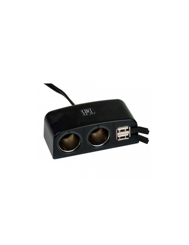 Tnb cigar-lighter multi-extension - 2 cigar-lighter plugs + 2 usb plugs