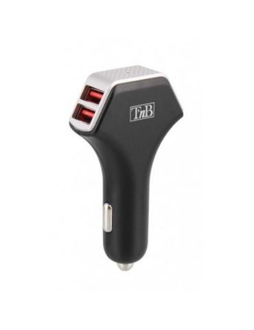 Tnb 8.0a cigar lighter charger 4 usb ports - black Tnb - 1