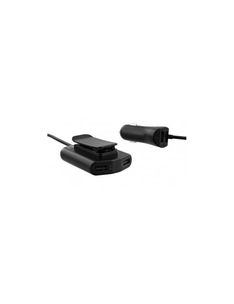 Tnb 6.2a car charger with 2 front usb and 2 rear usb ports