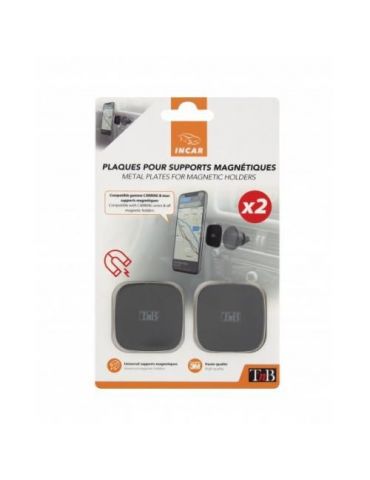 Tnb batch of 2 adhesive magnetic patches - dark grey Tnb - 1 - Tik.ro