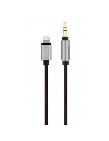 Tnb nylon lightning cable to 3.5 mm jack - 1m20 - black Tnb - 1 - Tik.ro