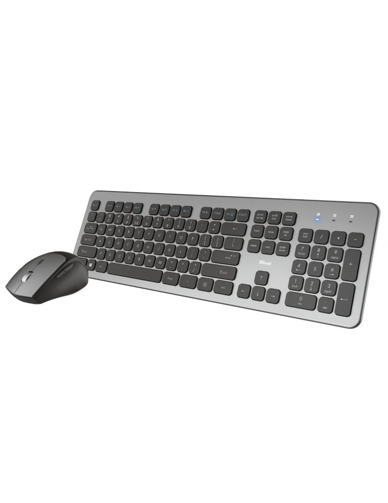Trust Raza tastaturi RF fără fir Negru, Gri