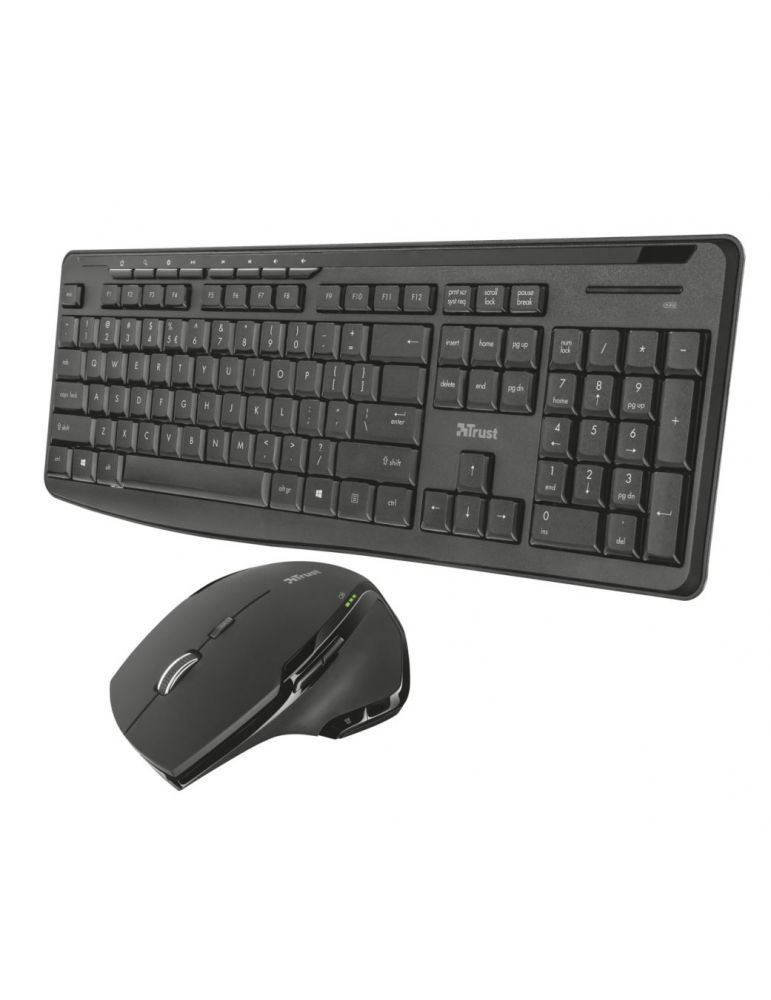 Trust Evo tastaturi RF fără fir QWERTY Englez Negru