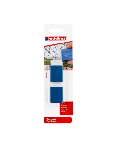 Radiera edding r20 suport plastic 2 bucati/blister Edding - 1 - Tik.ro