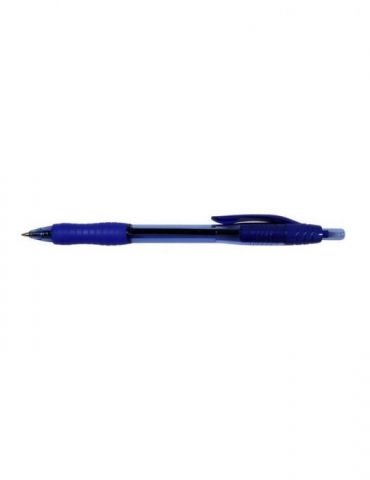 Pix cu mecanism memoris-precious varf 0.7 mm corp plastic albastru