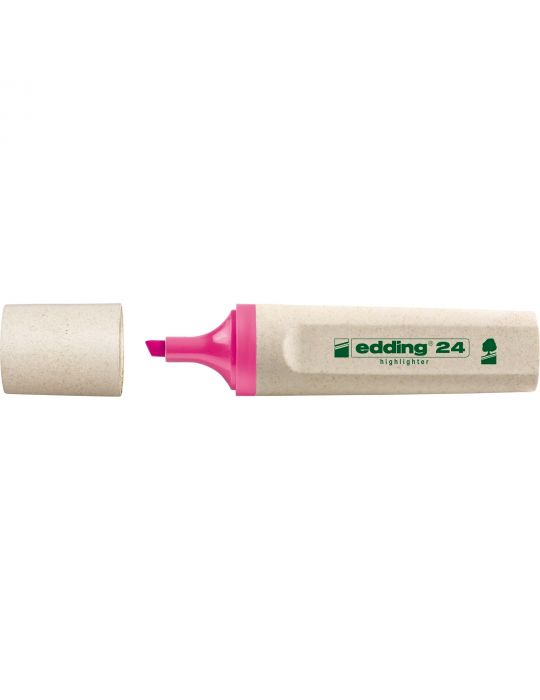 Textmarker edding ecoline varf retezat 2-5 mm roz Edding - 1