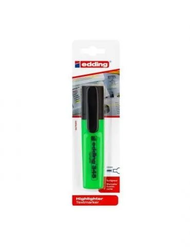 Textmarker edding 345 varf retezat 2-5 mm verde blister Edding - 1 - Tik.ro