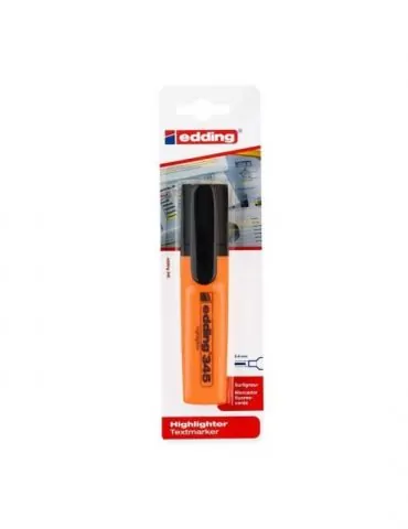 Textmarker edding 345 varf retezat 2-5 mm orange blister Edding - 1 - Tik.ro