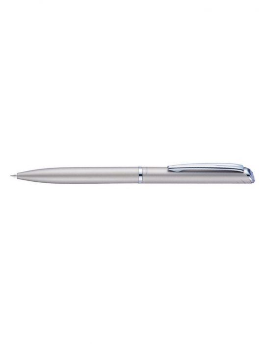 Roller pentel energel high class 0.7mm corp argintiu scris negru mecanism prin rasucire rezistent durabil Pentel - 1