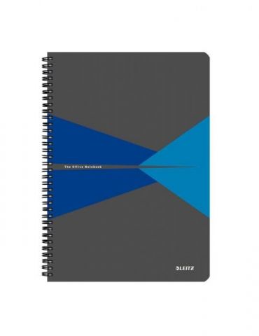 Caiet de birou leitz office carton a4 cu spira matematica albastru Leitz - 1 - Tik.ro